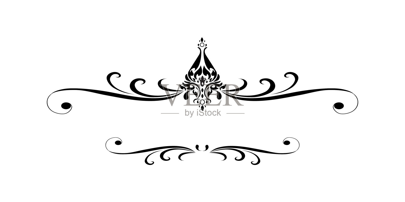 线黑色和白色，泰国的艺术，矢量插图插画图片素材