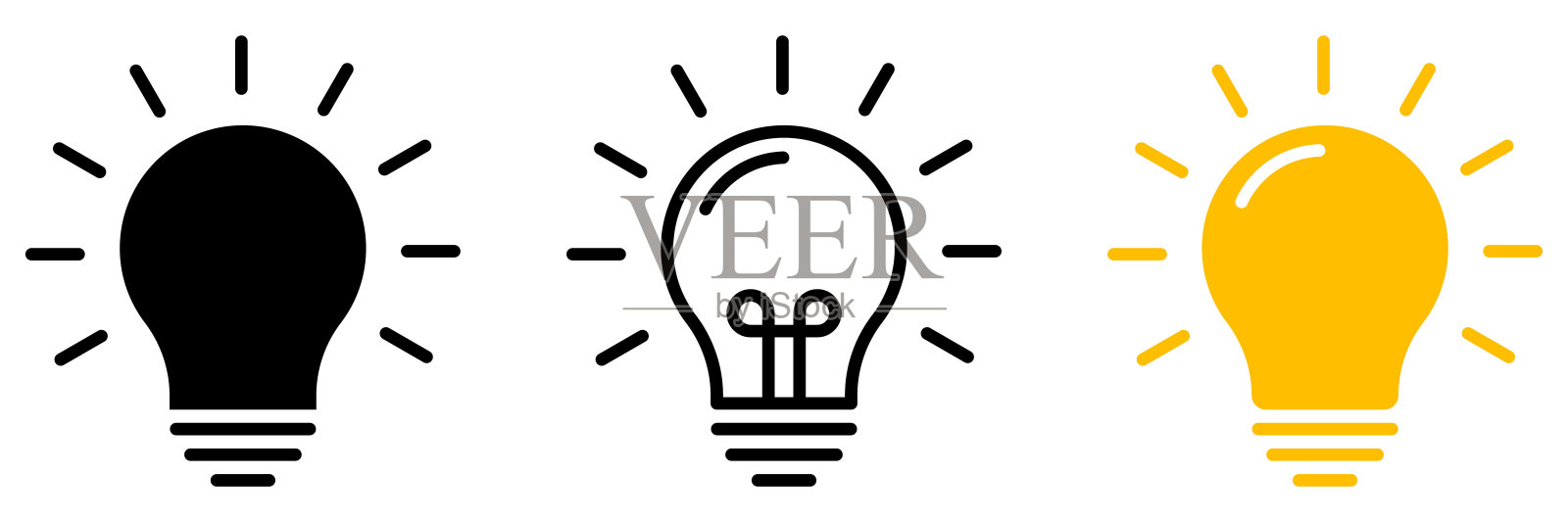 灯泡图标图标素材