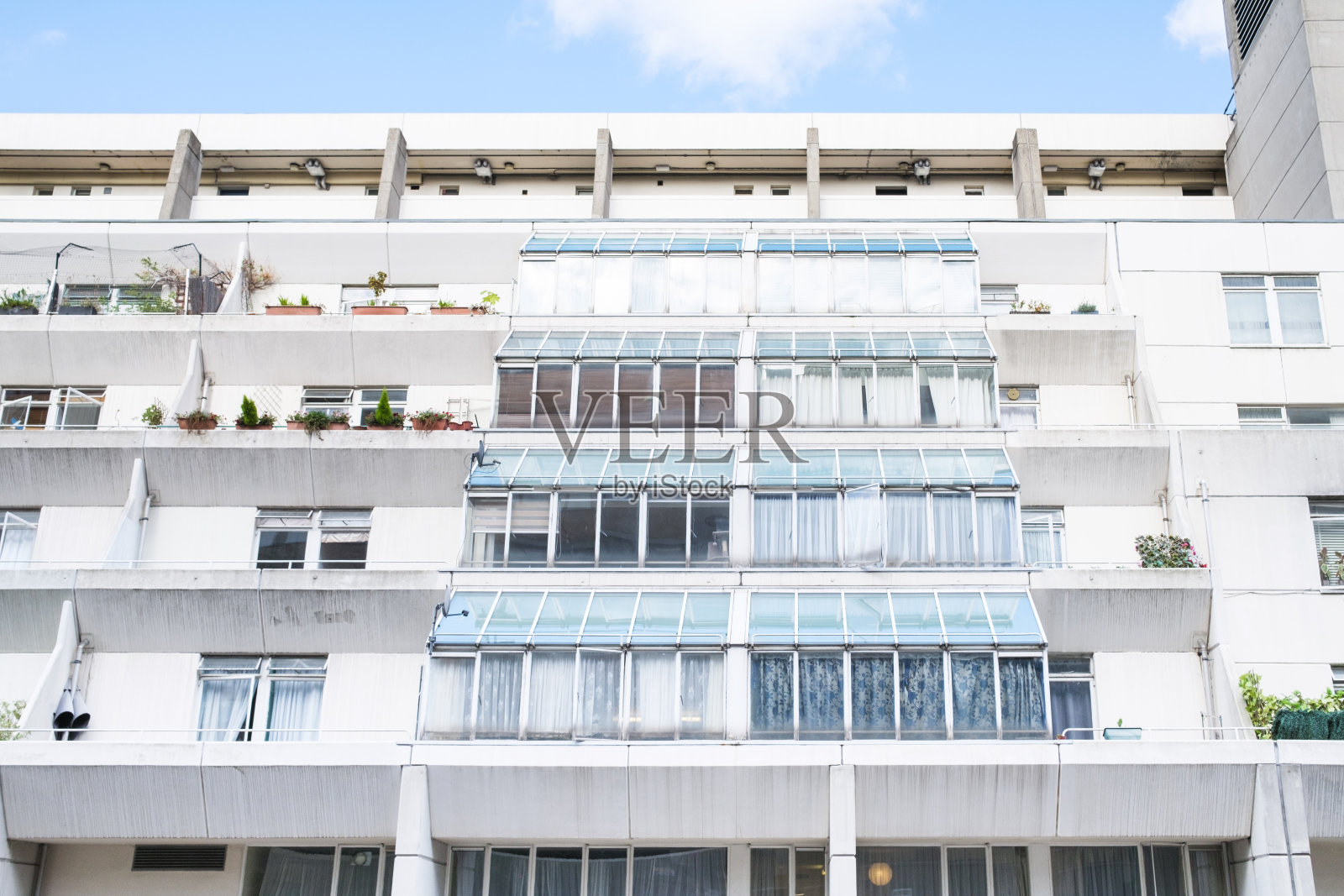 英国伦敦著名的不伦瑞克中心的建筑细节照片摄影图片