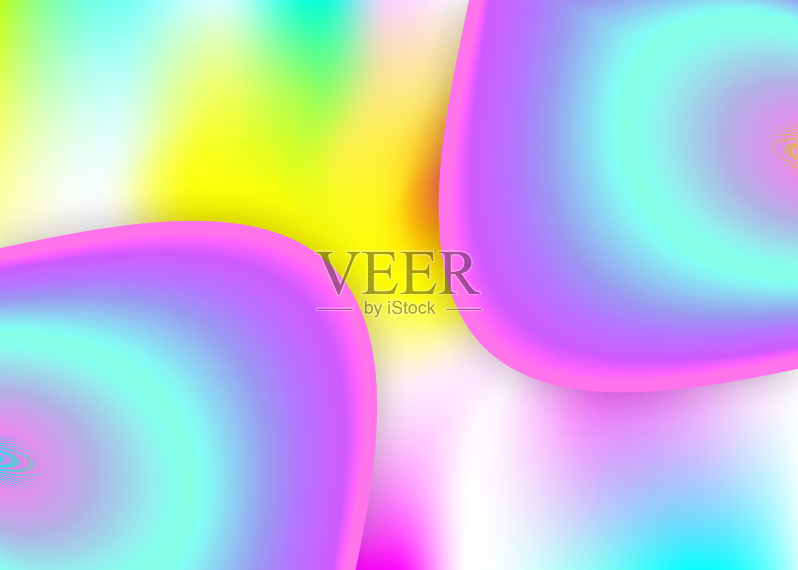 具有动态元素和形状的液态流体背景。插画图片素材