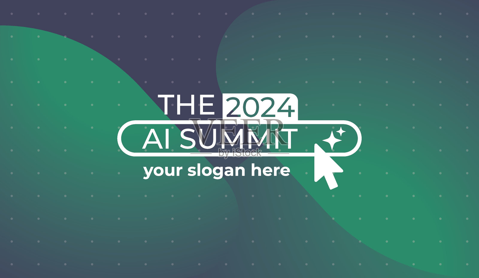 以科技和人工智能为主题的年度盛会峰会和标题EPS矢量设计插画图片素材