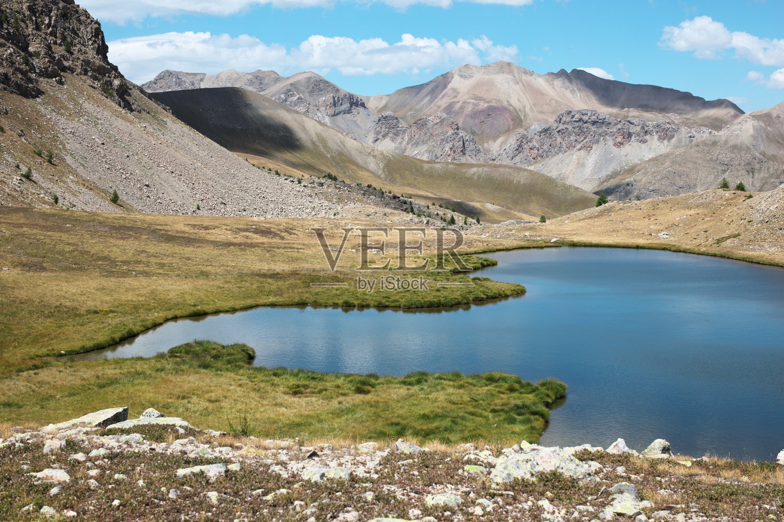 supsamrieur de la Braissette湖西岸2500米;Uvernet烤箱照片摄影图片