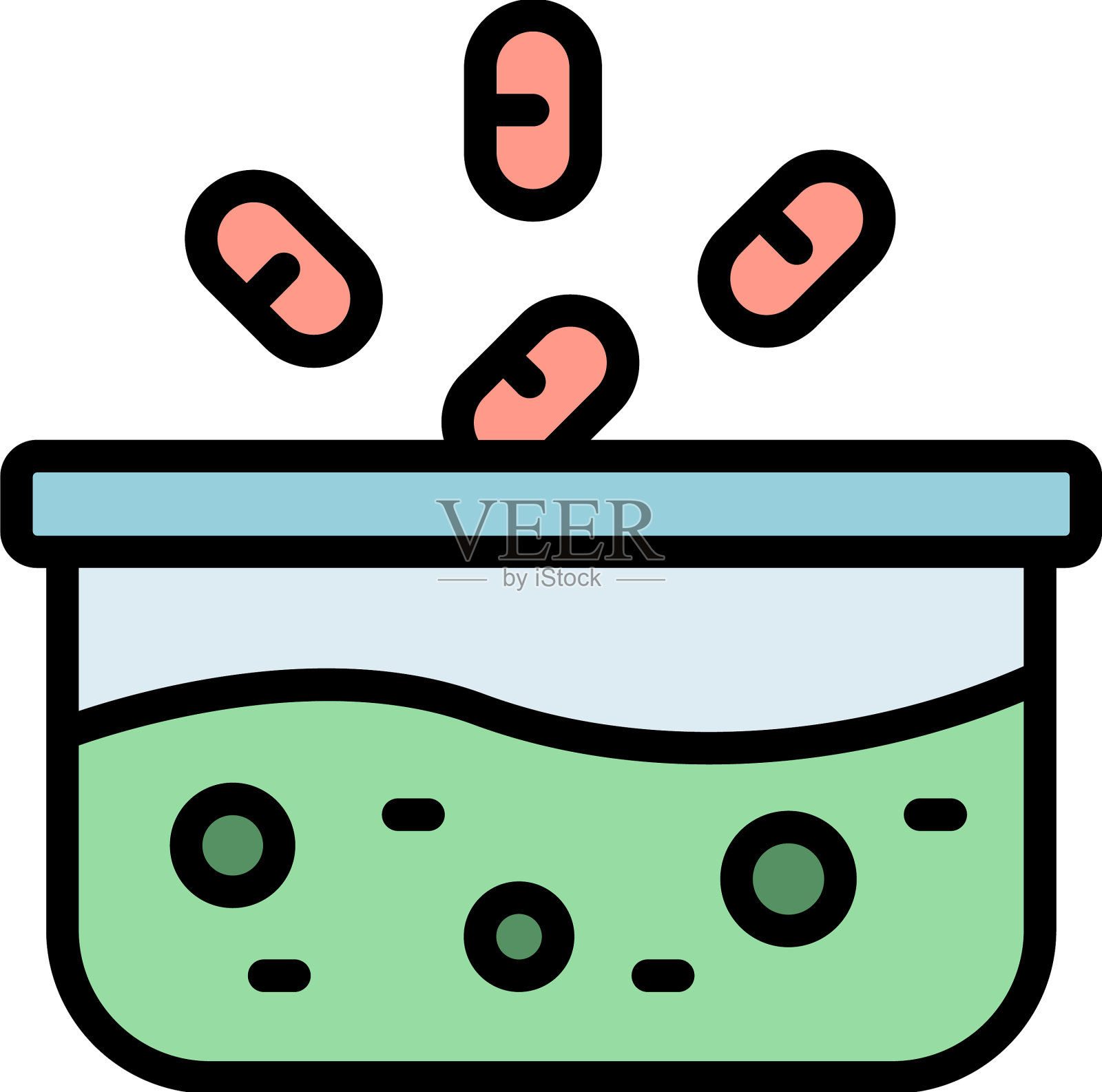 化学溶液图标插画图片素材
