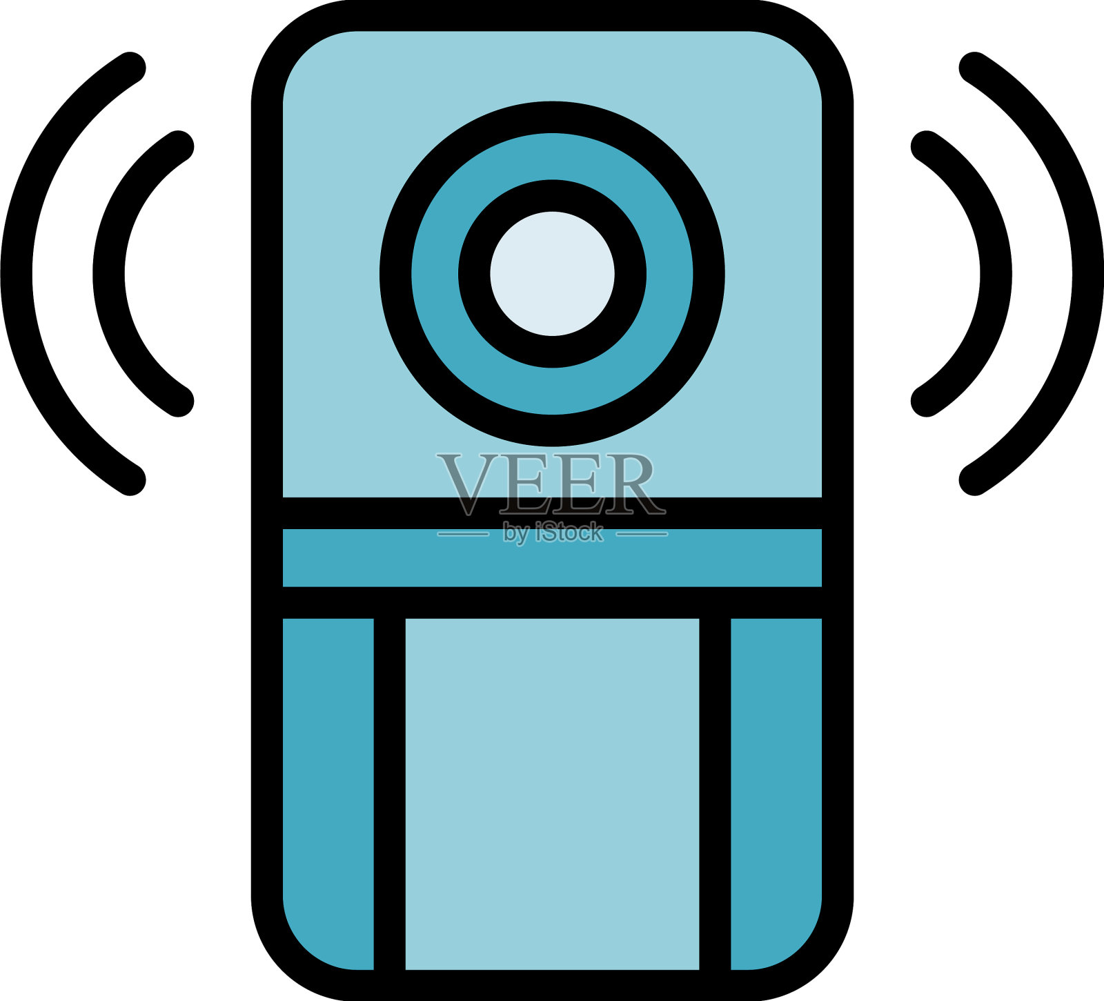 化学传感器图标扁平图标素材