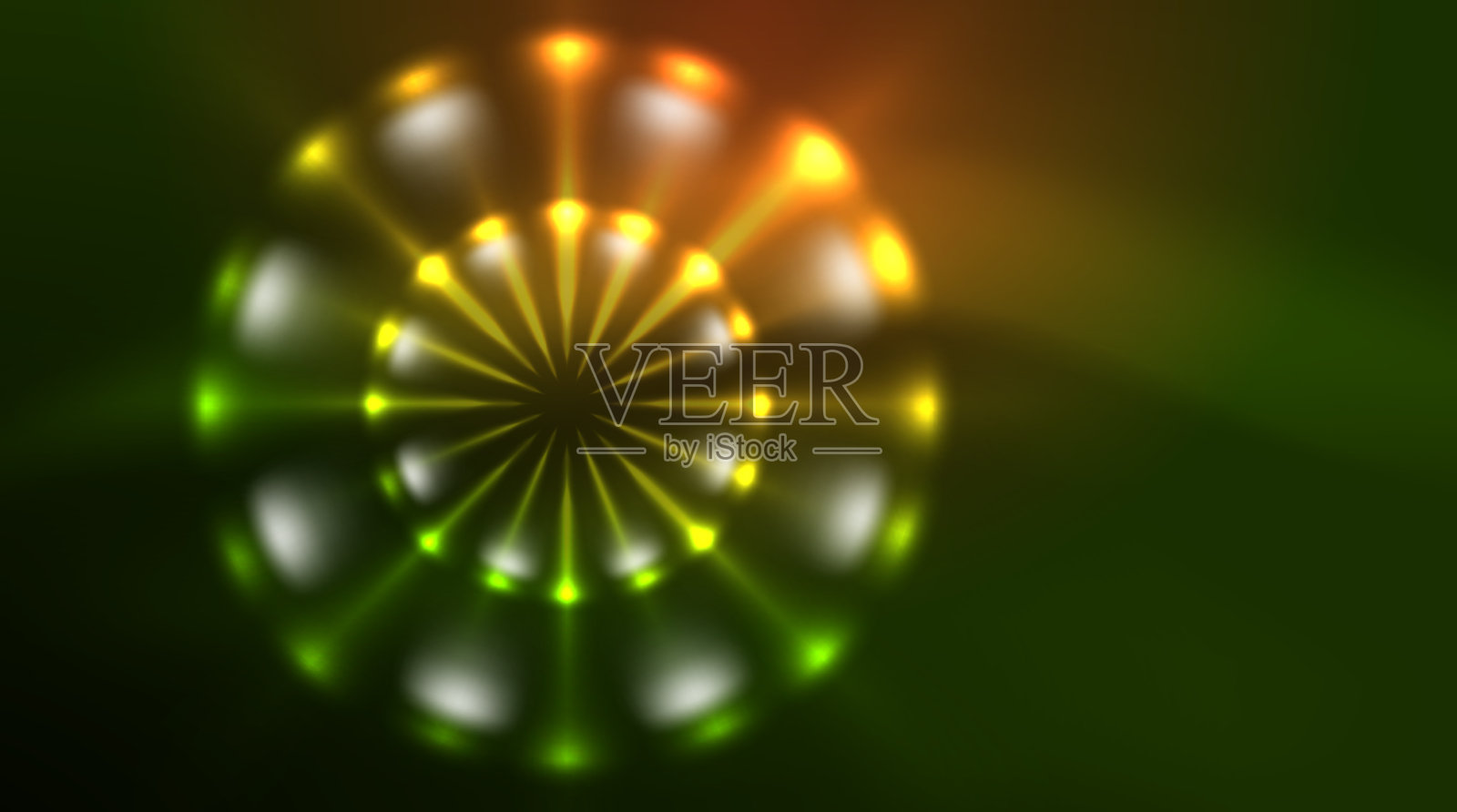 霓虹灯发光圈神奇能量空间光插画图片素材