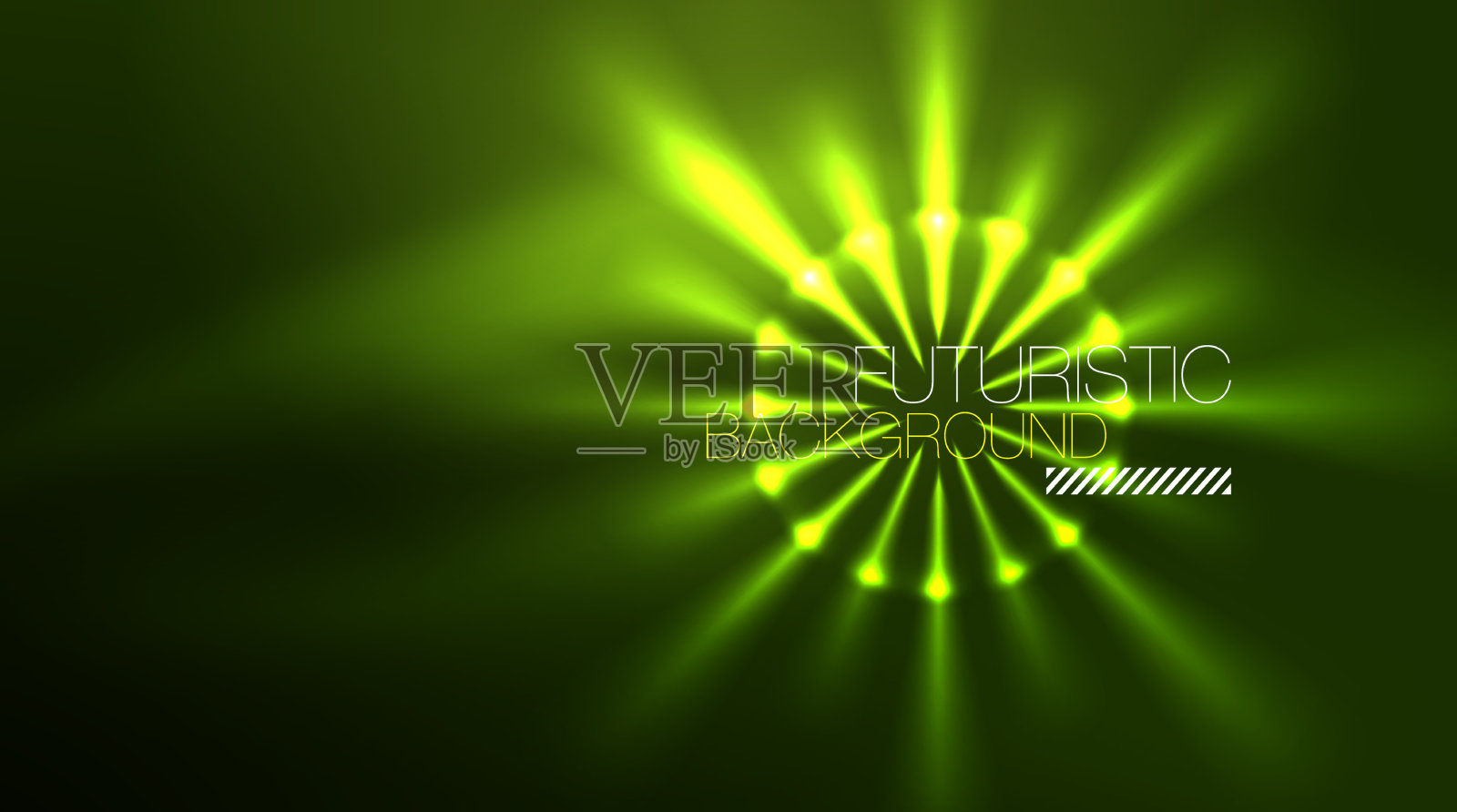 霓虹灯发光圈神奇能量空间光插画图片素材