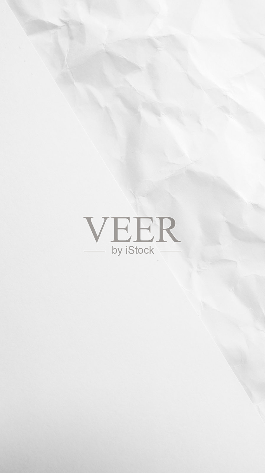 白纸纹理背景。皱巴巴的白纸抽象形状的背景与空间纸回收文字照片摄影图片