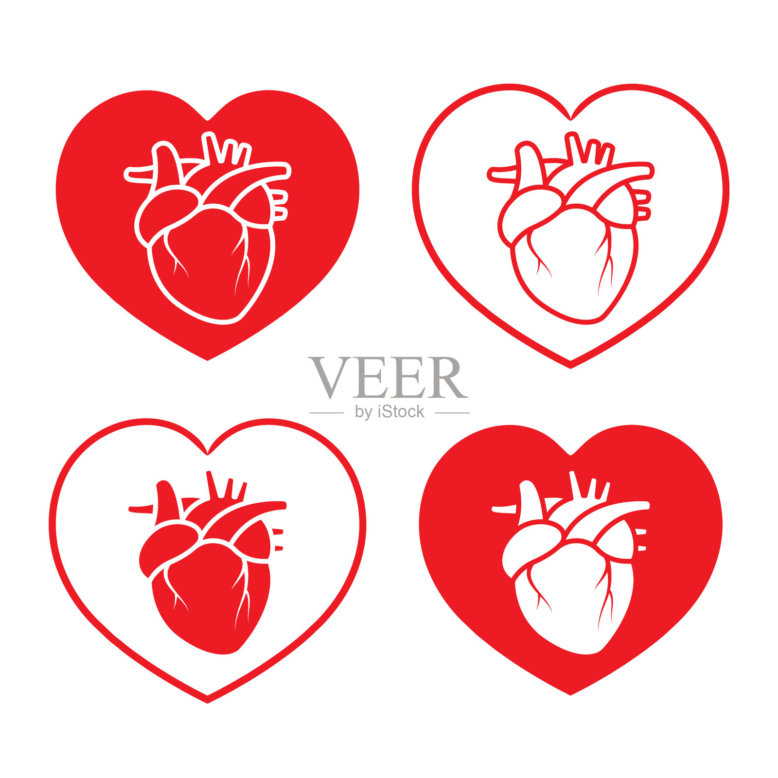 心连心插画图片素材