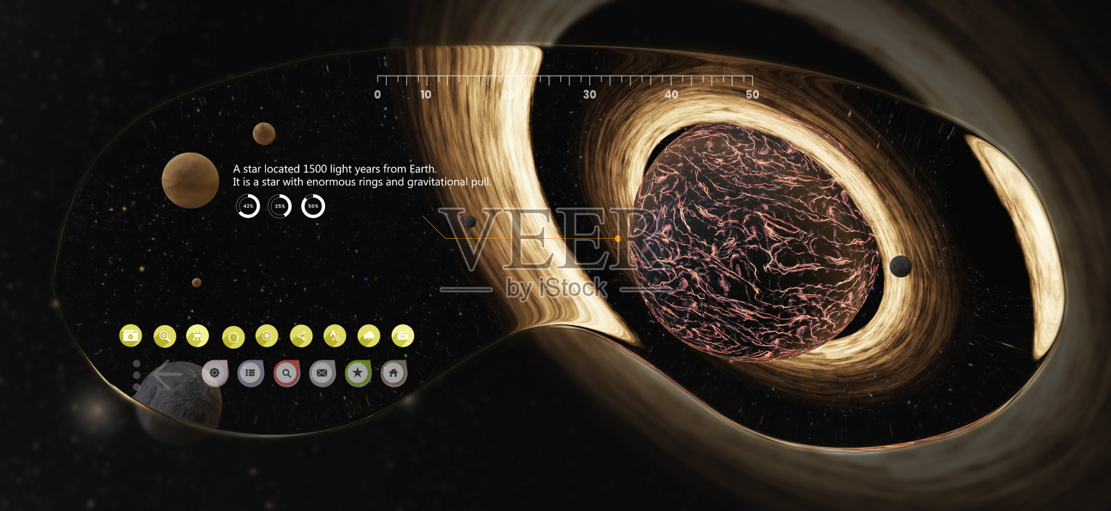 mR VR眼镜虚拟现实展示模拟器眼镜显示屏幕界面技术模拟AR光学科学3D插图照片摄影图片