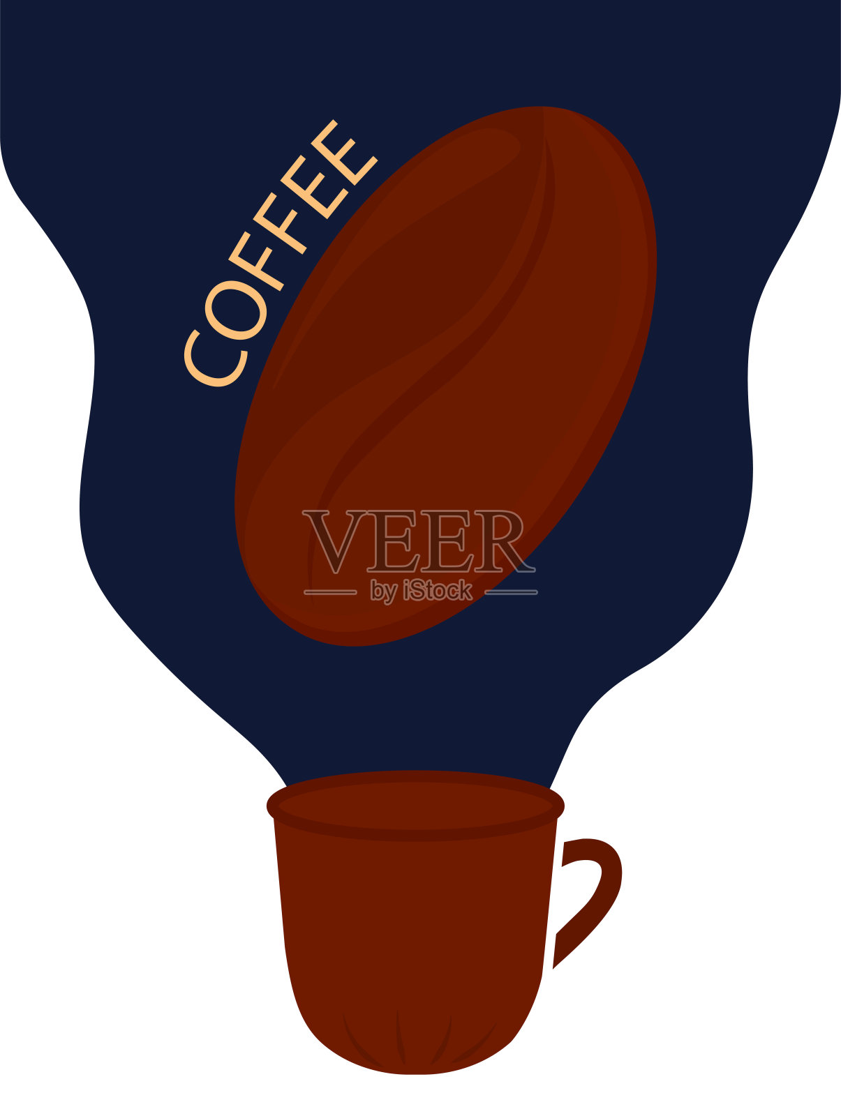 咖啡豆插画图片素材