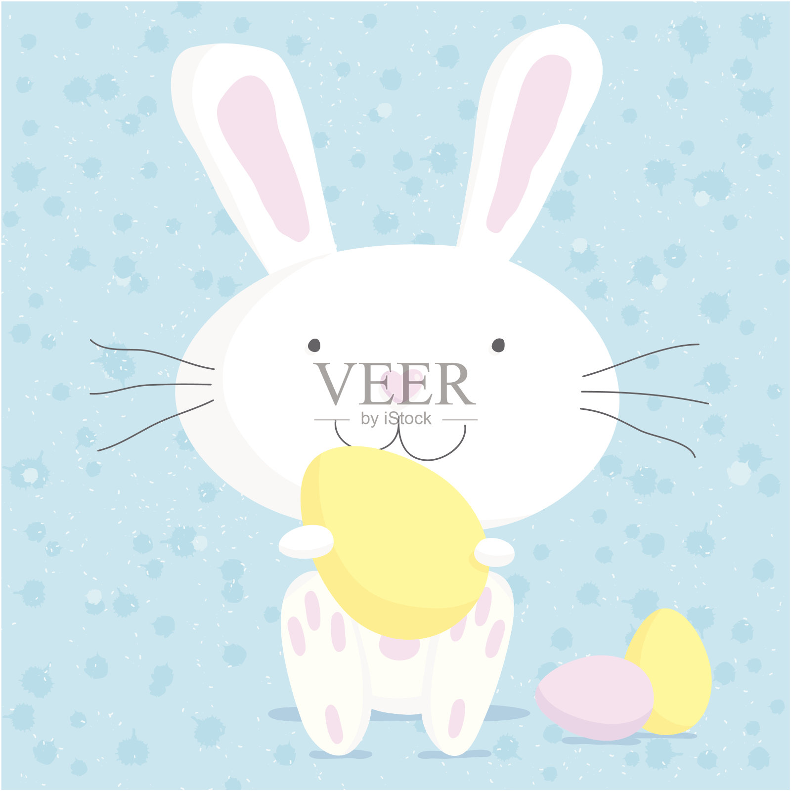 兔子的补丁设计元素图片