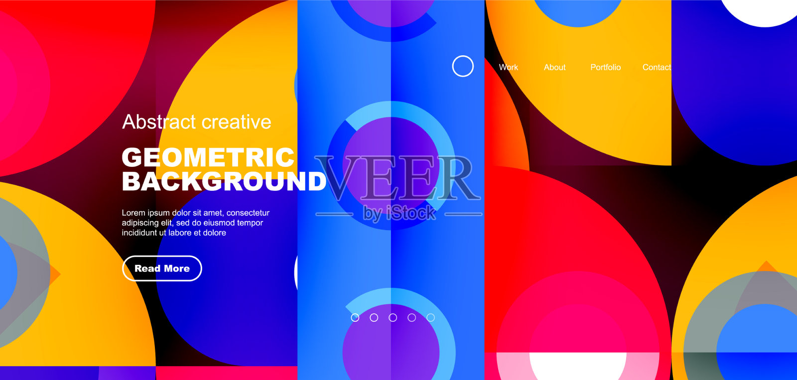 简单的圆圈和圆形元素图案插画图片素材