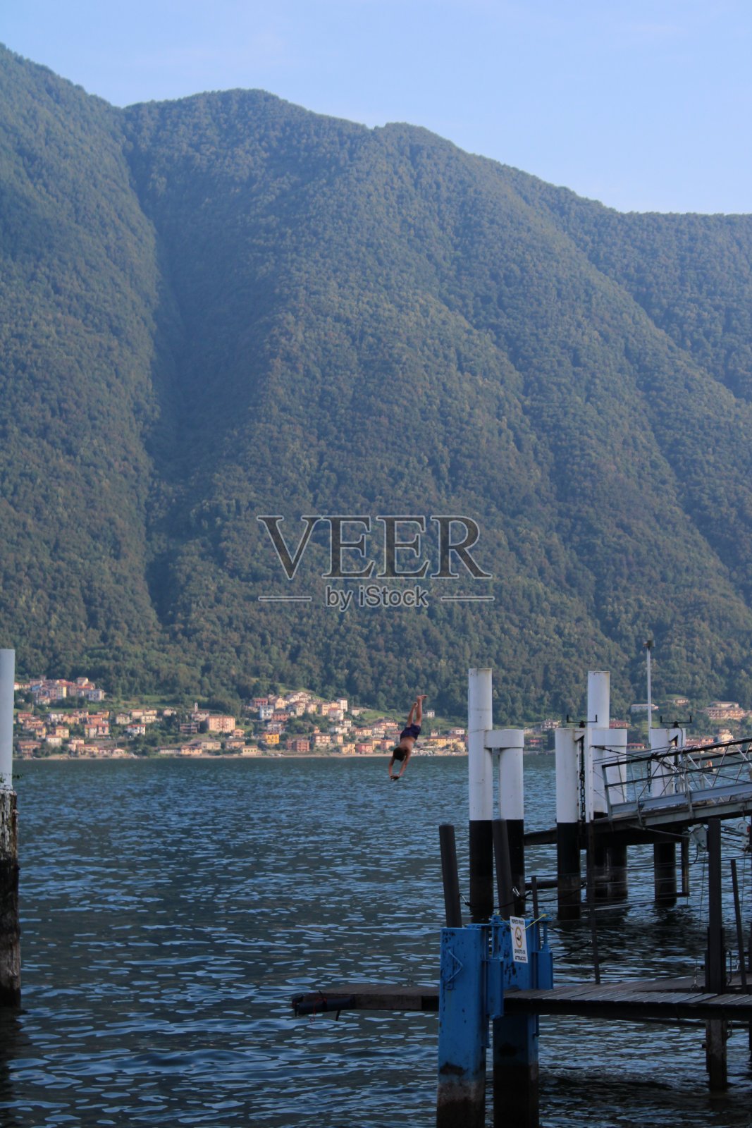 科莫湖，意大利照片摄影图片