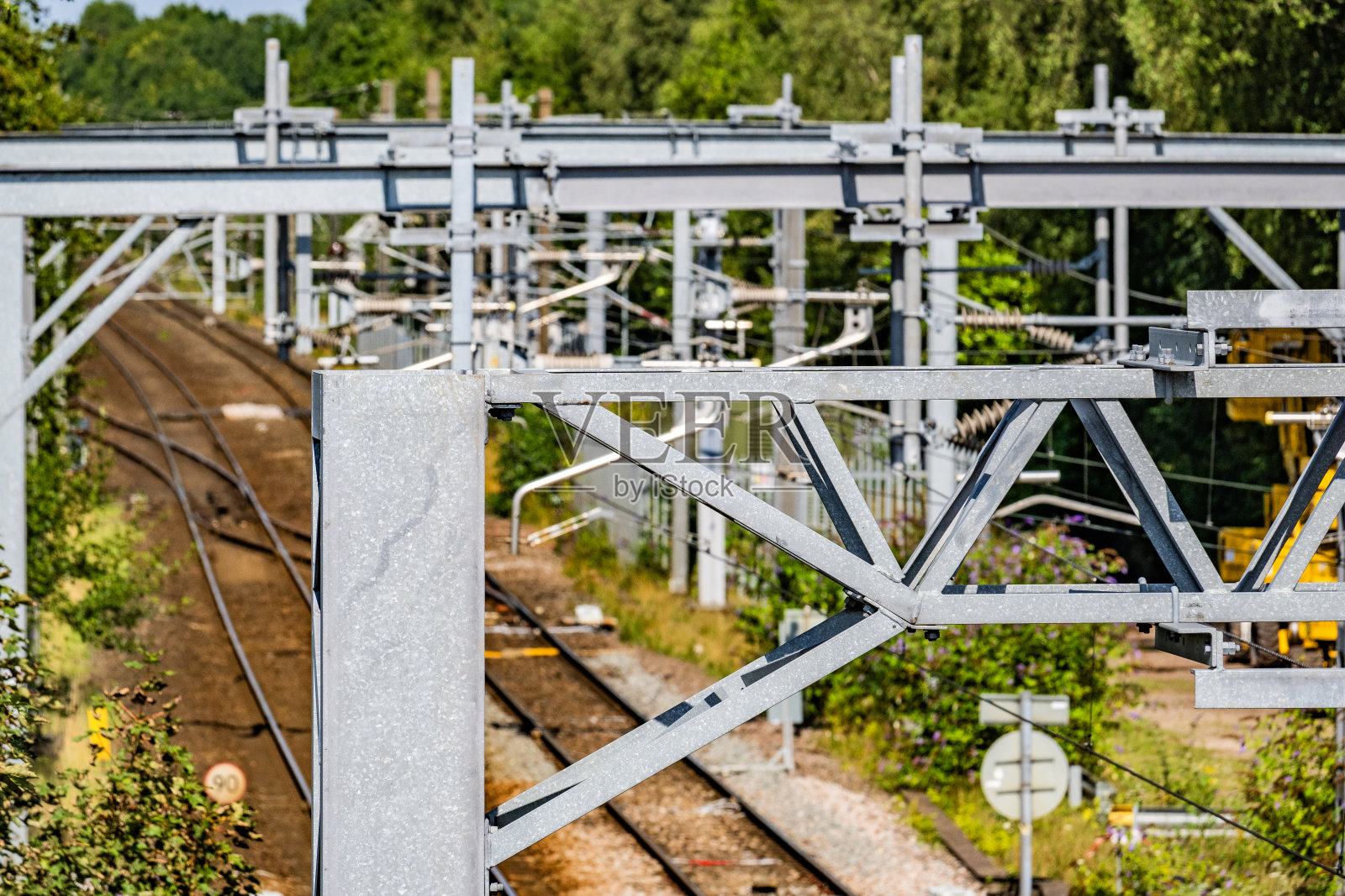 通用电气电气化列车平台英国照片摄影图片