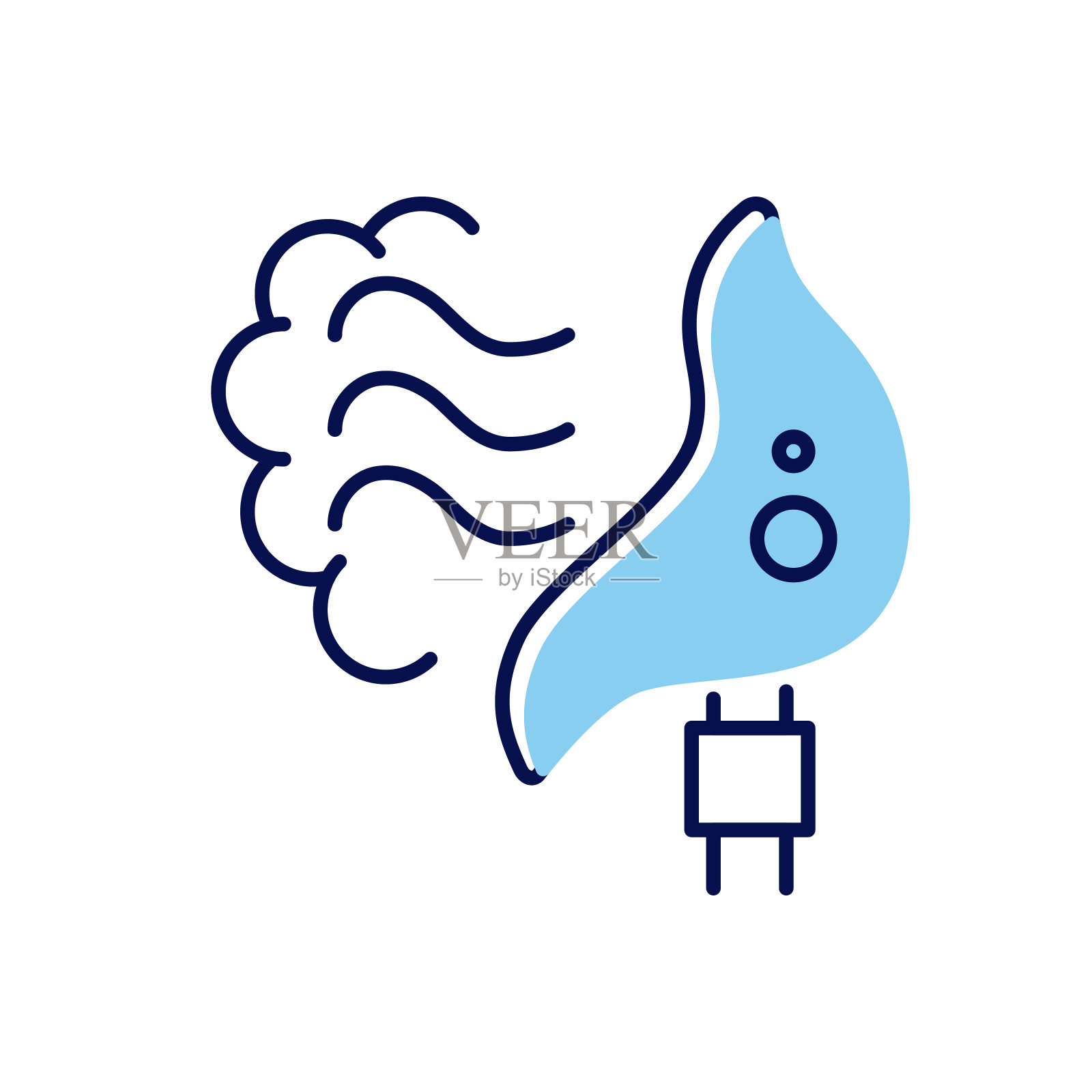 机械通风相关矢量图标插画图片素材