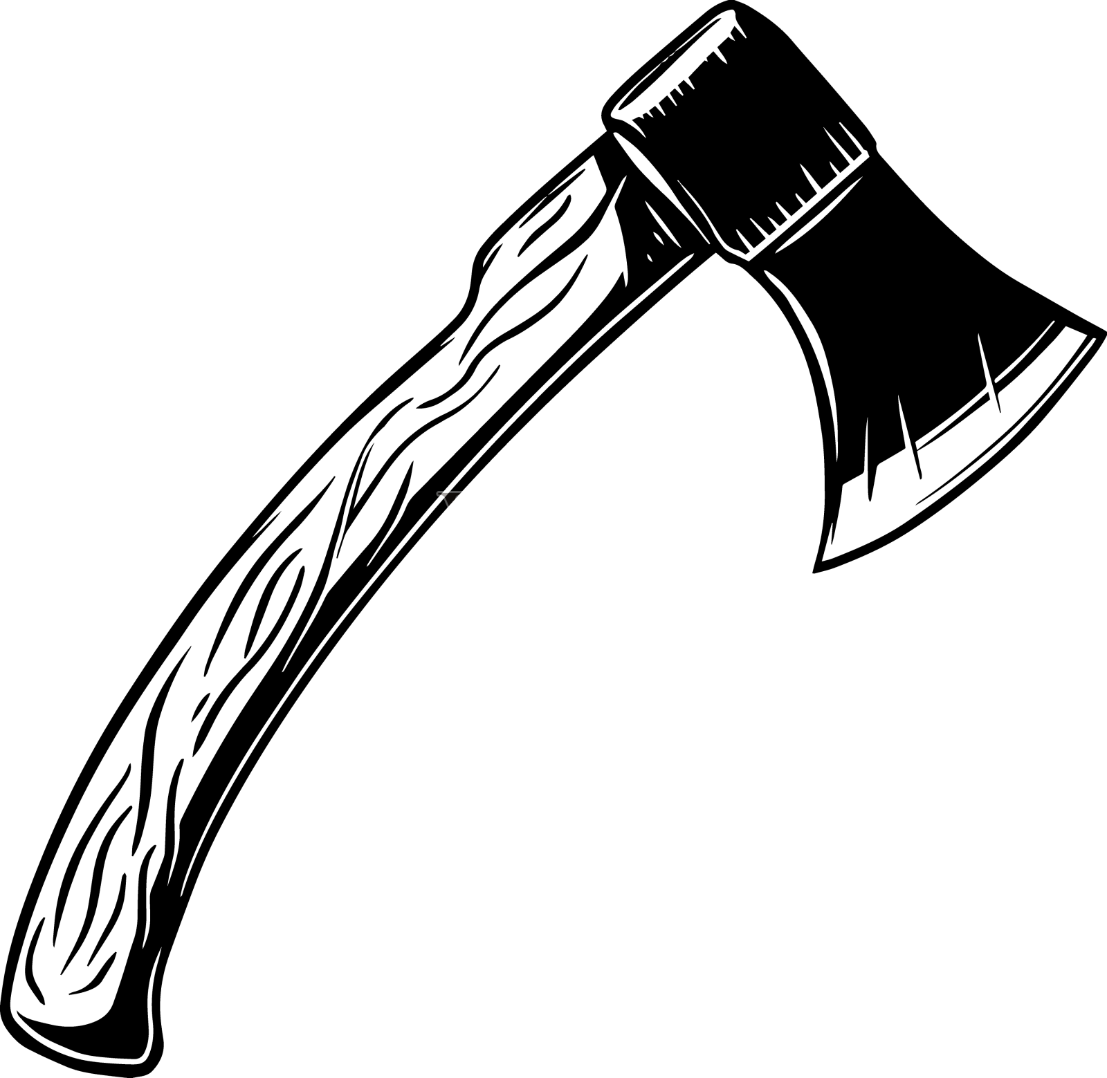 伐木工短柄斧孤立在白色背景设计元素图片