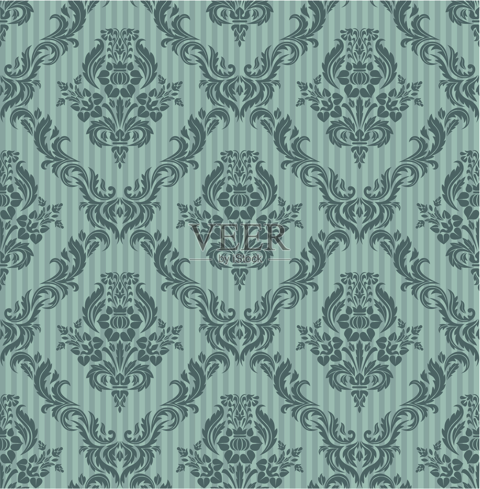 古董无缝模式插画图片素材