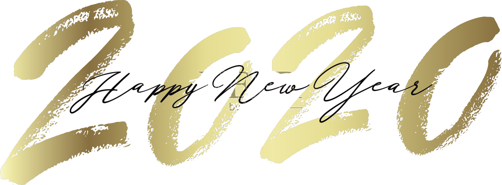 金铭2020年新年快乐设计元素图片