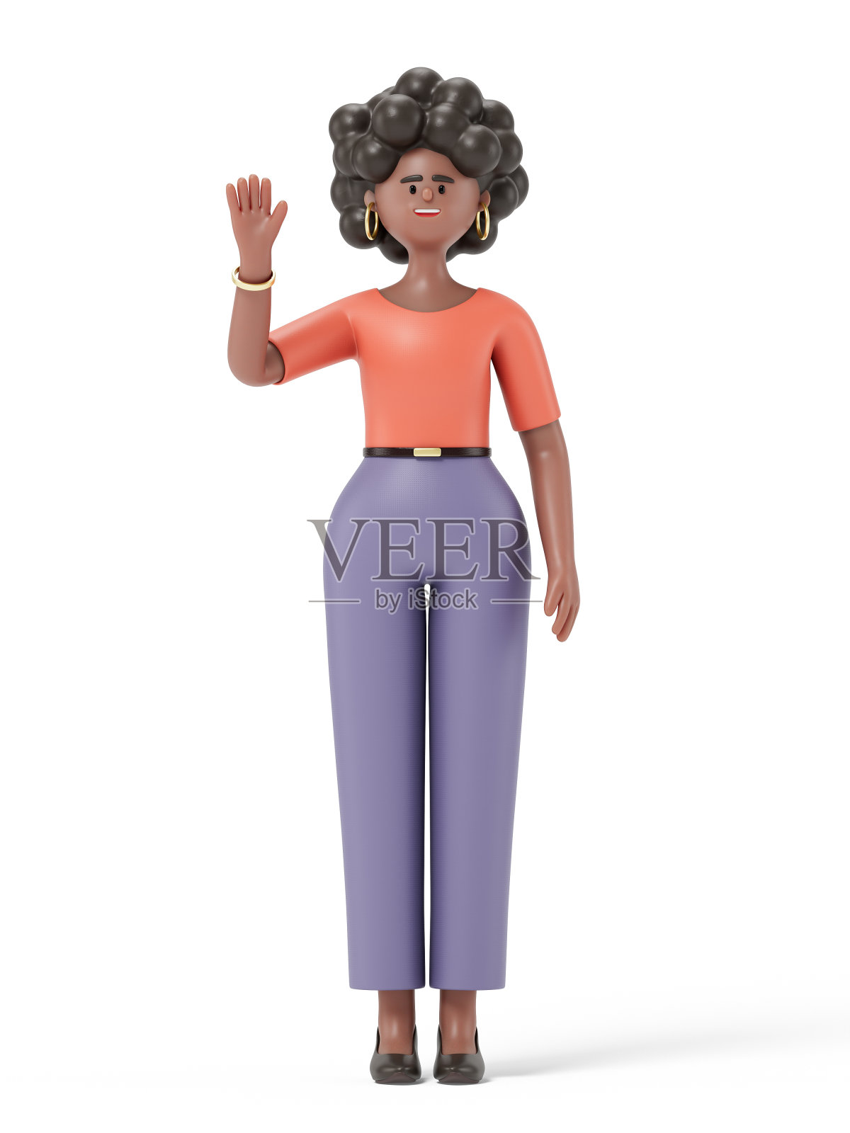 一个3D卡通人物的空白板照片摄影图片