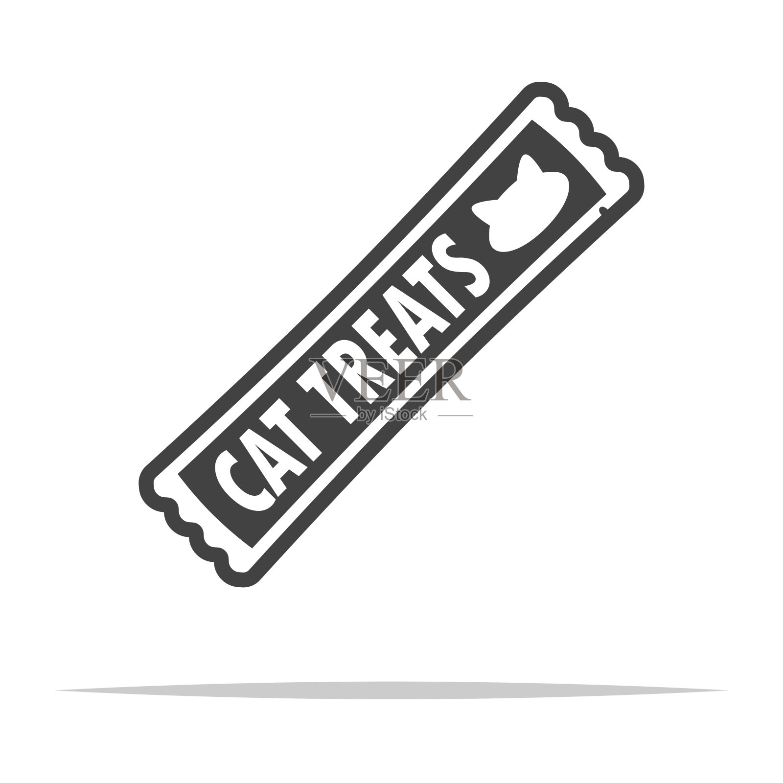 猫对待图标透明矢量隔离插画图片素材