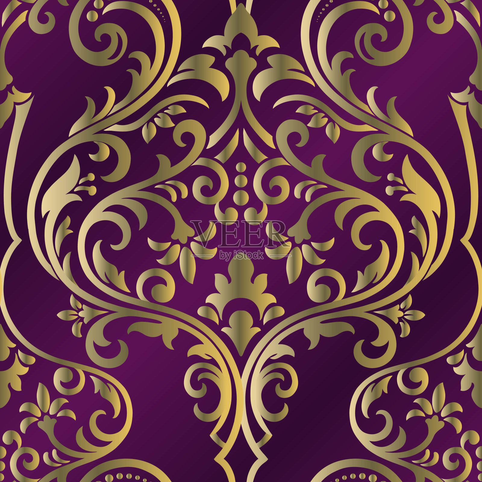 无缝矢量背景。优雅的壁纸纹理。插画图片素材