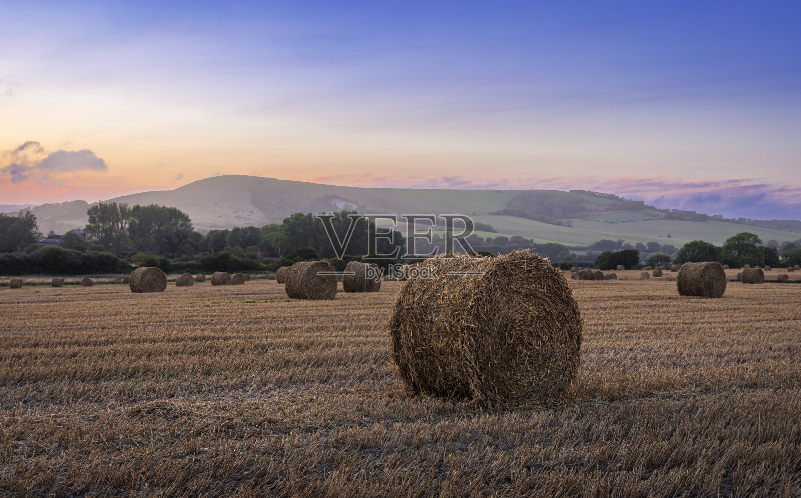 南方丘陵地区丰收照片摄影图片