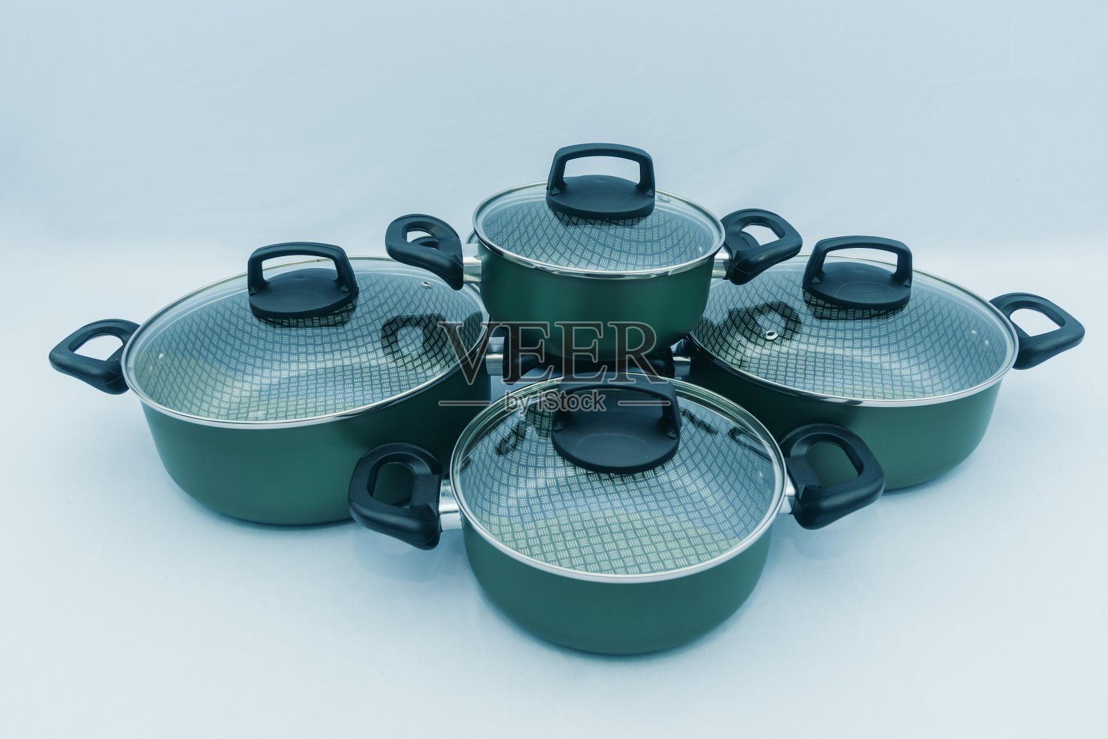 铝制炊具套装照片摄影图片