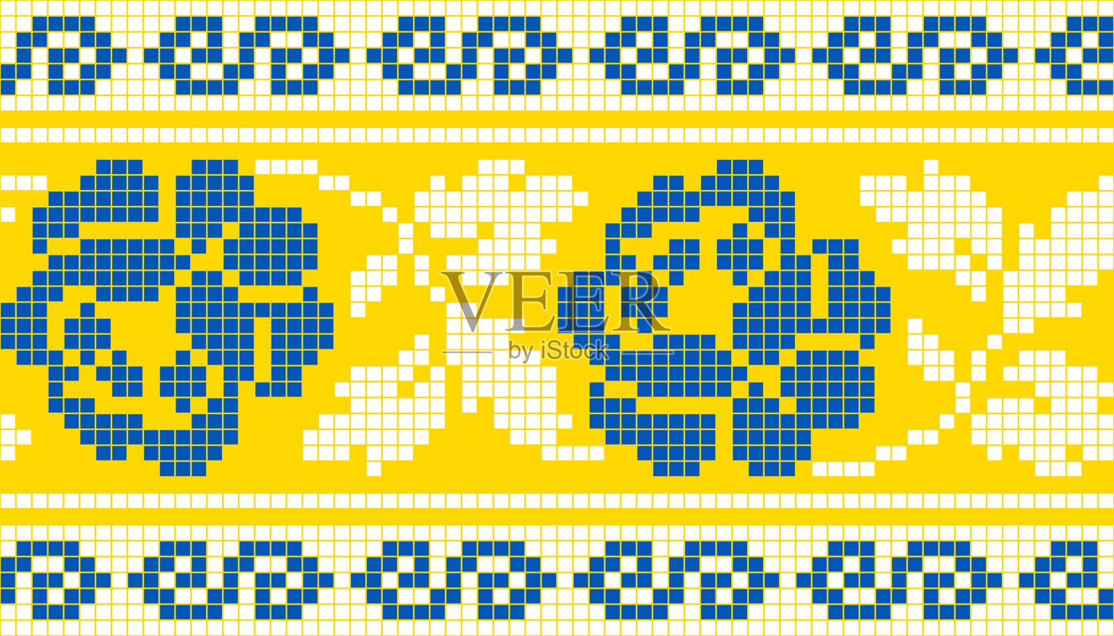 矢量插图乌克兰装饰民族风格，身份，vyshyvanka，刺绣印刷服装，网站，横幅插画图片素材