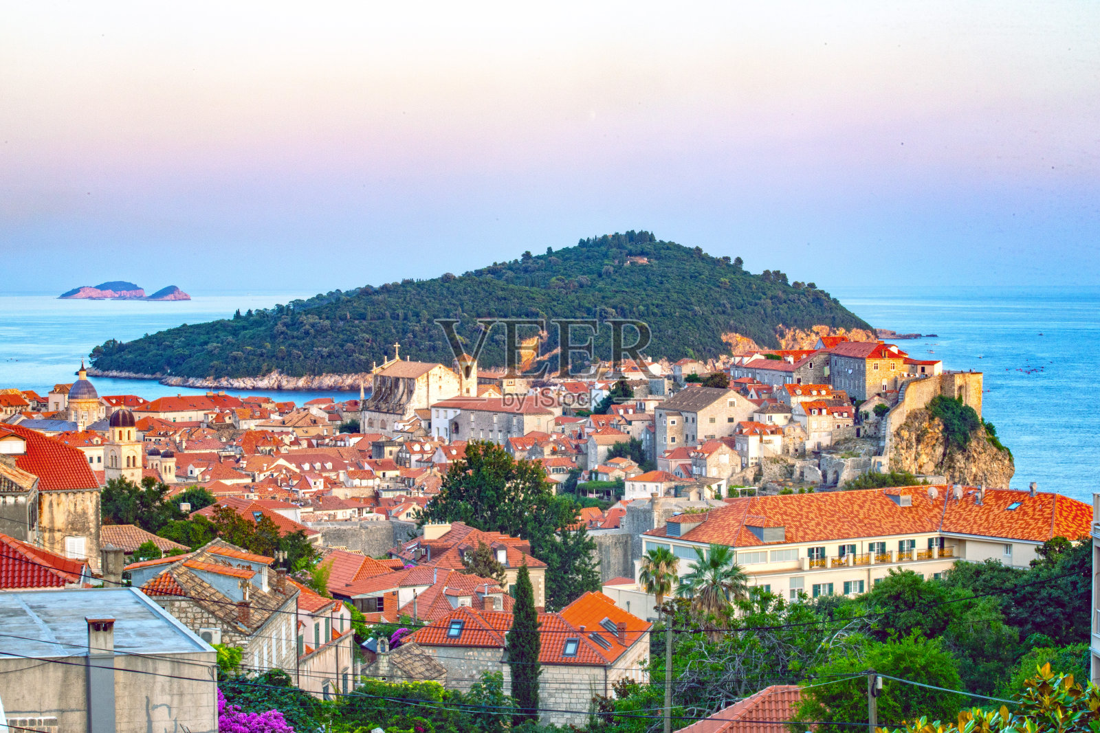 克罗地亚的杜布罗夫尼克地区和城镇照片摄影图片