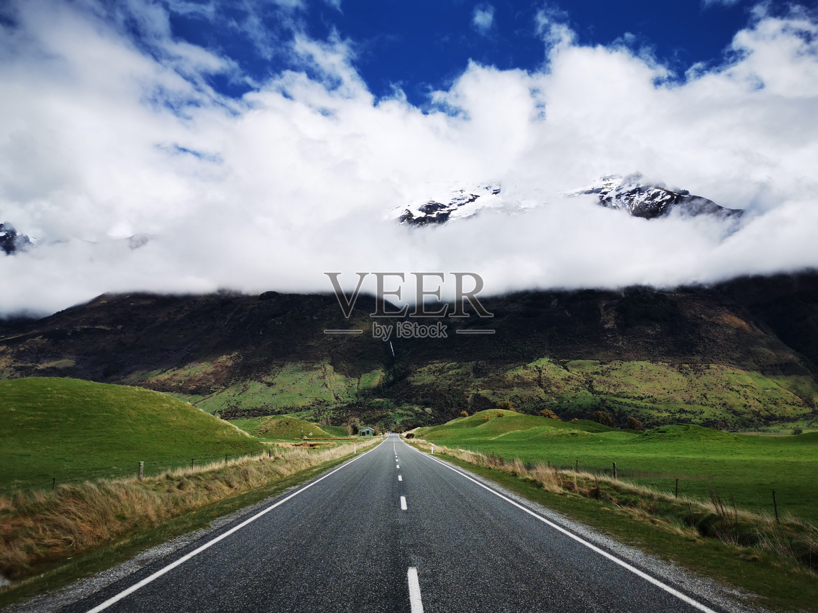 在新西兰的路上照片摄影图片