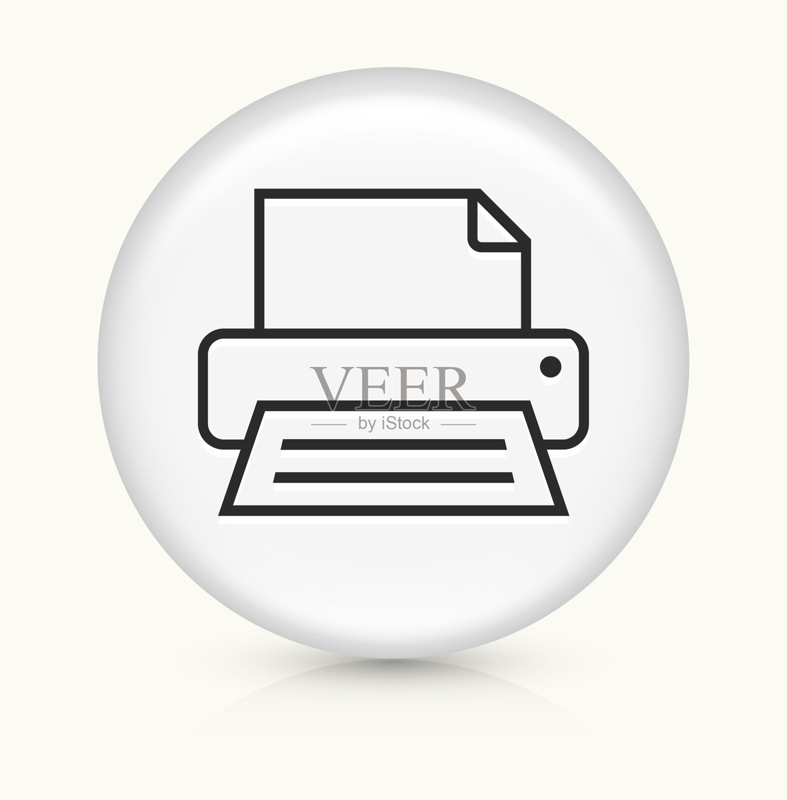 电脑打印机图标插画图片素材