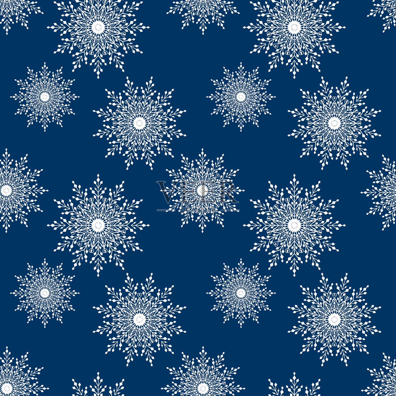 无缝的雪花模式插画图片素材