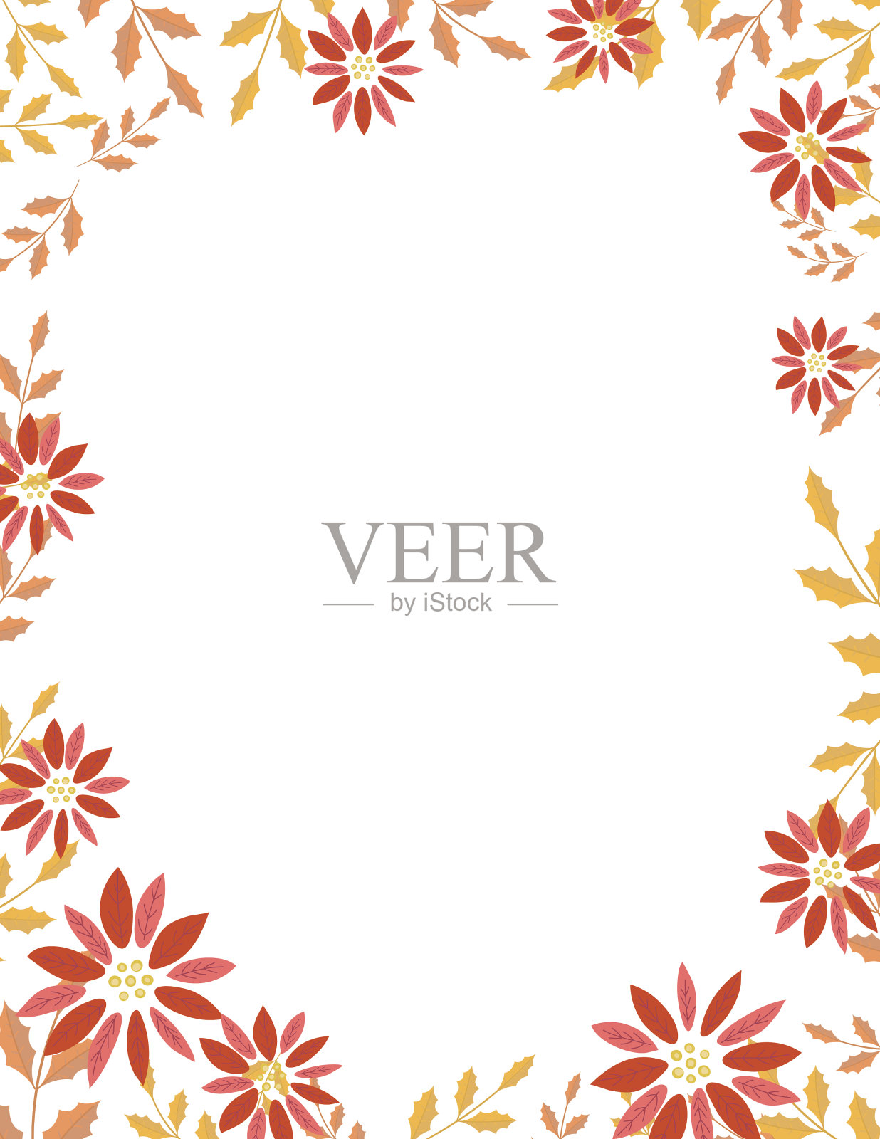 民间艺术圣诞节背景插画图片素材