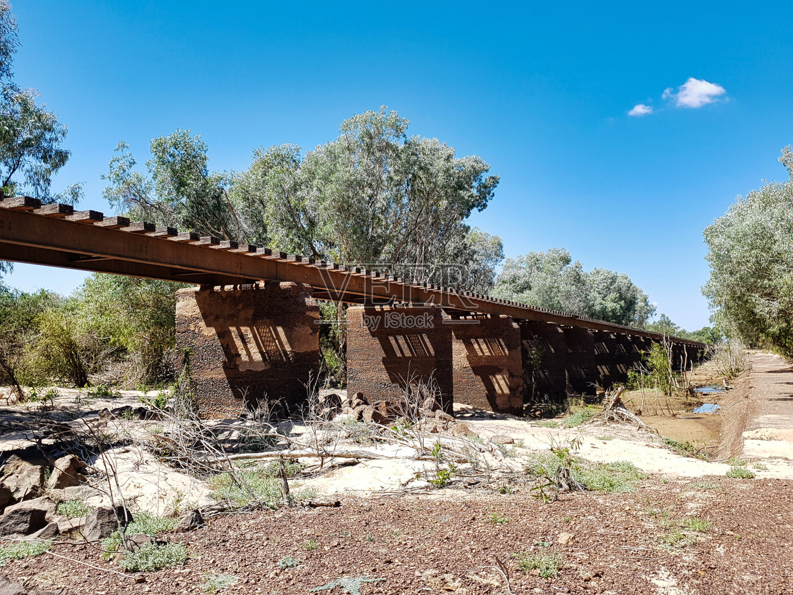 诺曼河大桥诺曼顿/克罗伊登昆士兰照片摄影图片