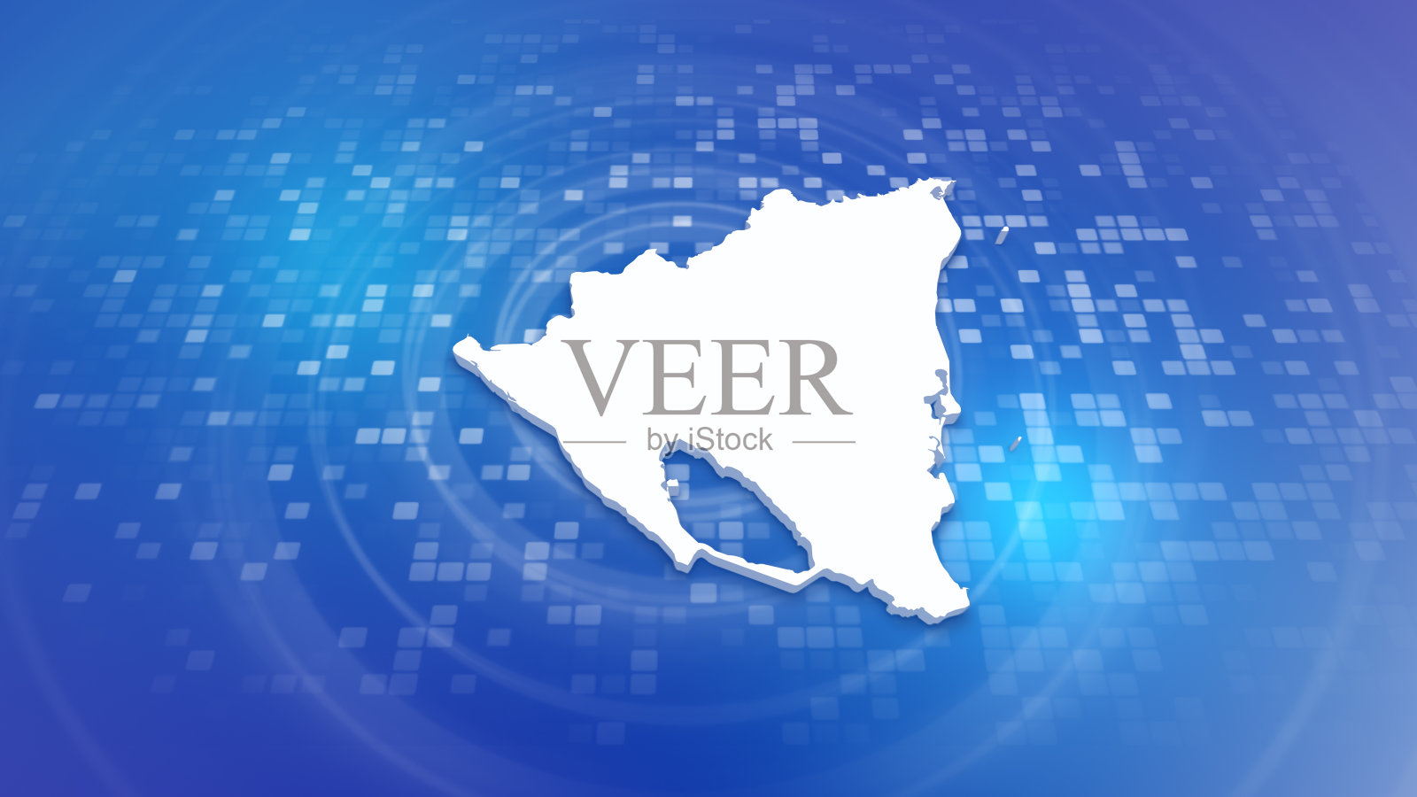 尼加拉瓜3D地图介绍照片摄影图片