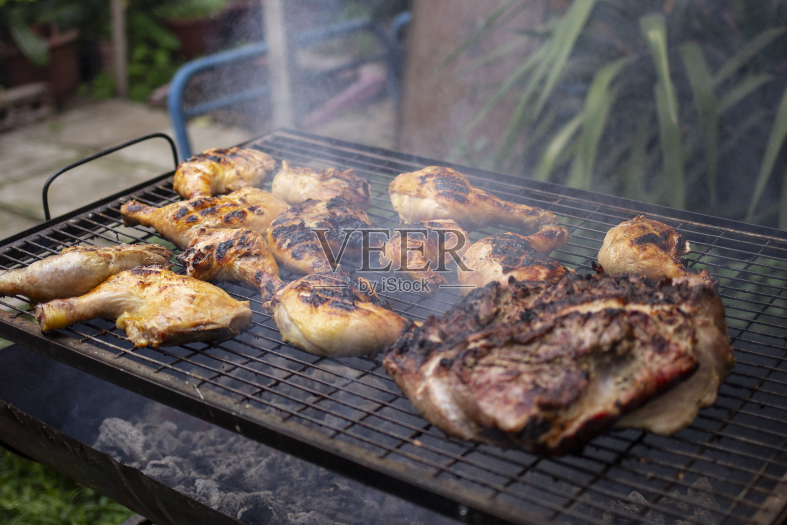 智利国庆日烧烤庆祝活动照片摄影图片