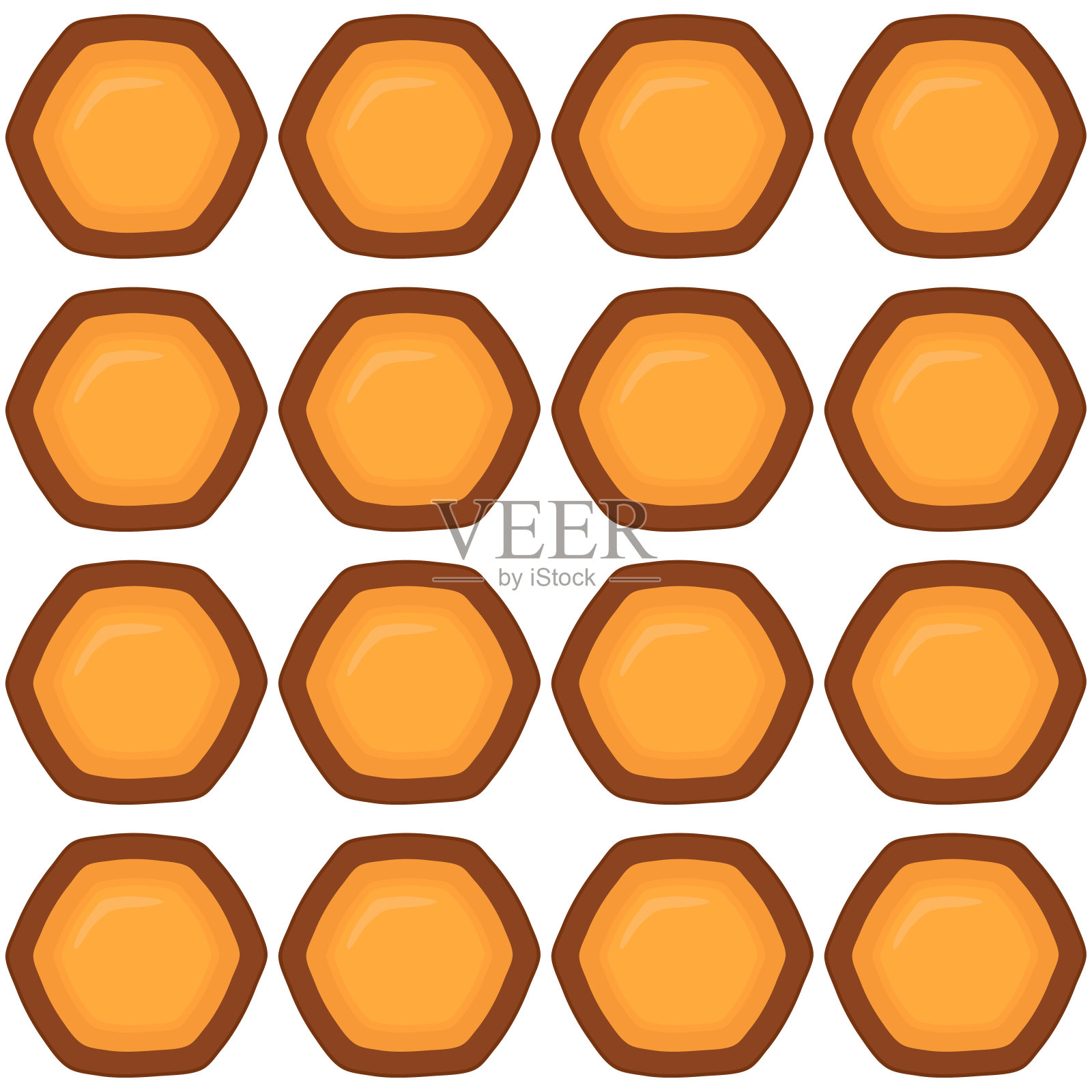 图案自制饼干不同口味的糕点饼干插画图片素材