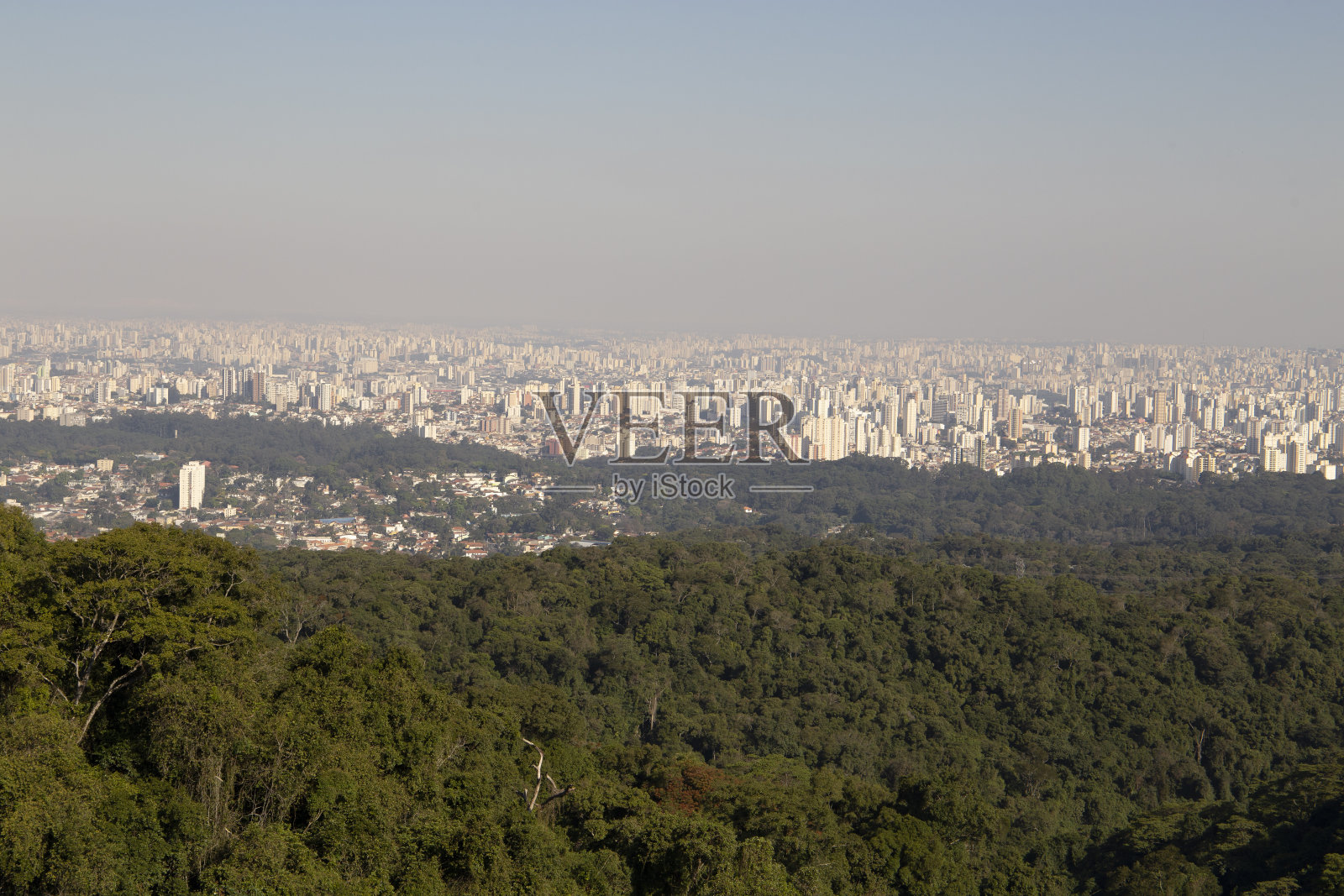 圣保罗空气污染照片摄影图片