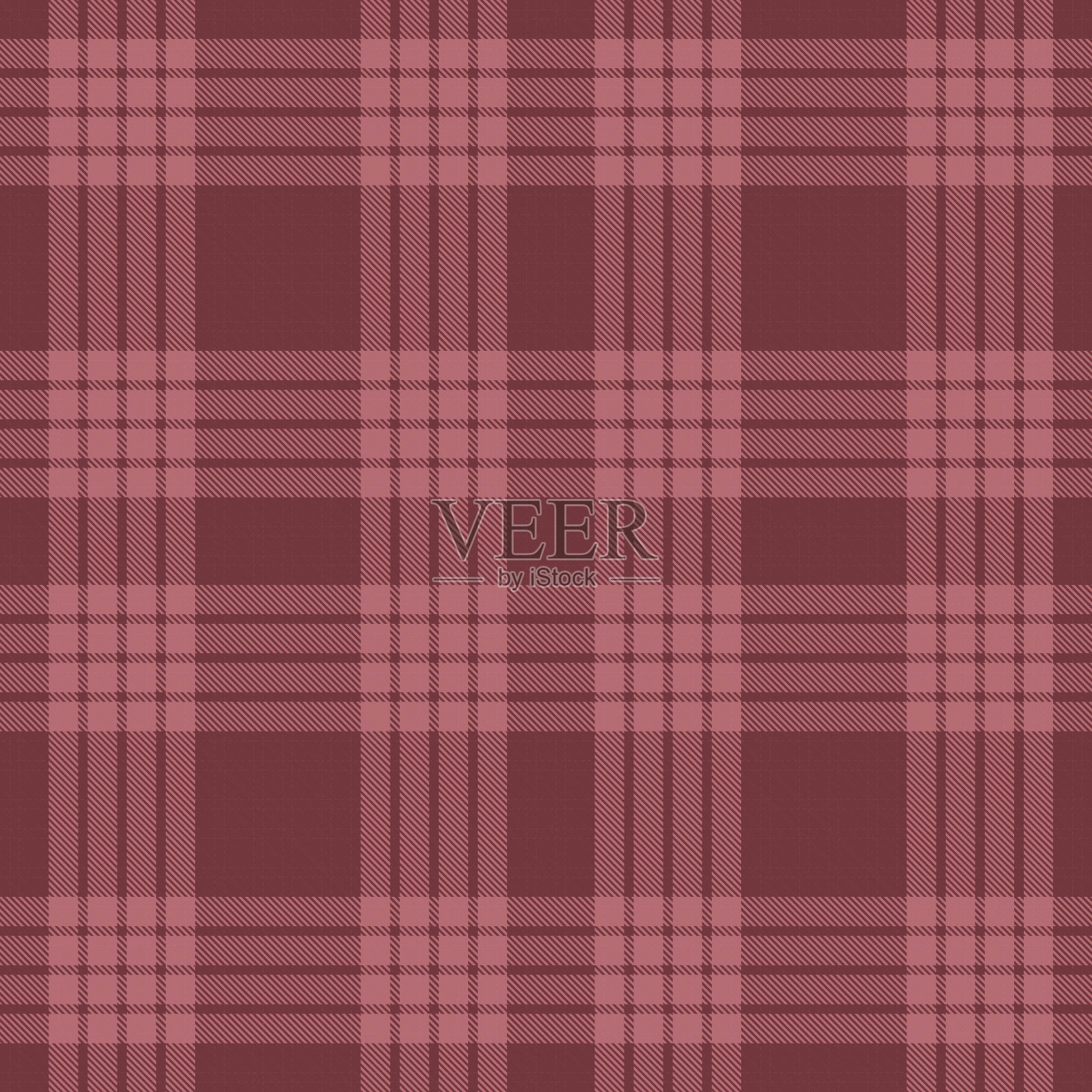 圣诞经典格纹纹理无缝图案-插画图片素材