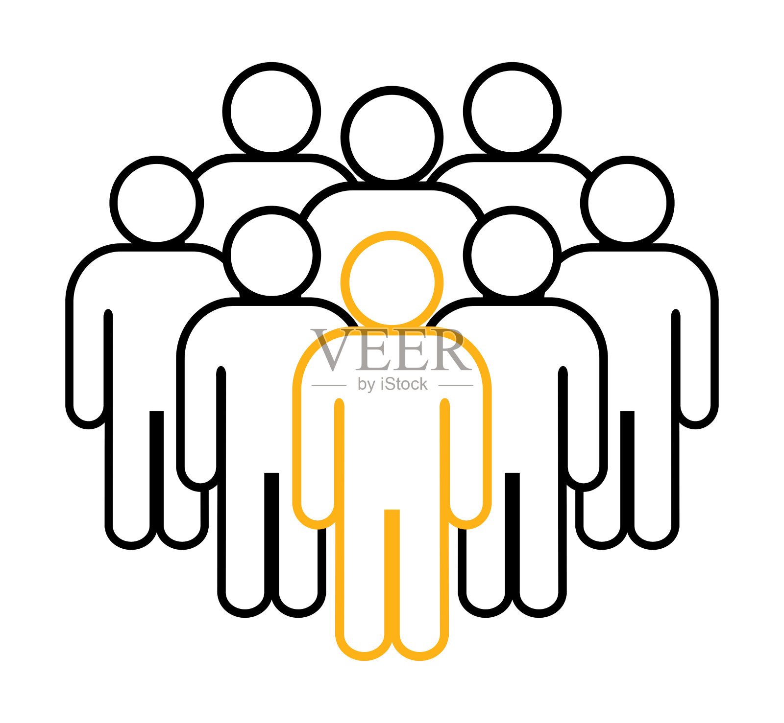 象征，人的象征。插画图片素材