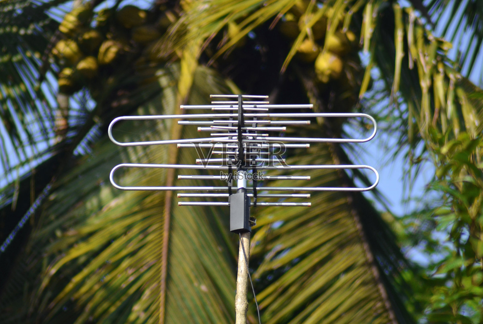 乡村电视天线照片摄影图片