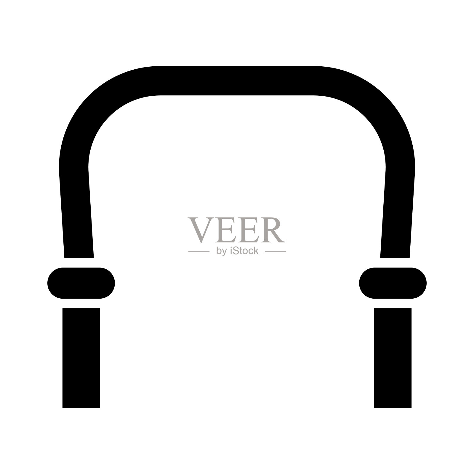 跳绳矢量字形图标为个人和商业用途。插画图片素材