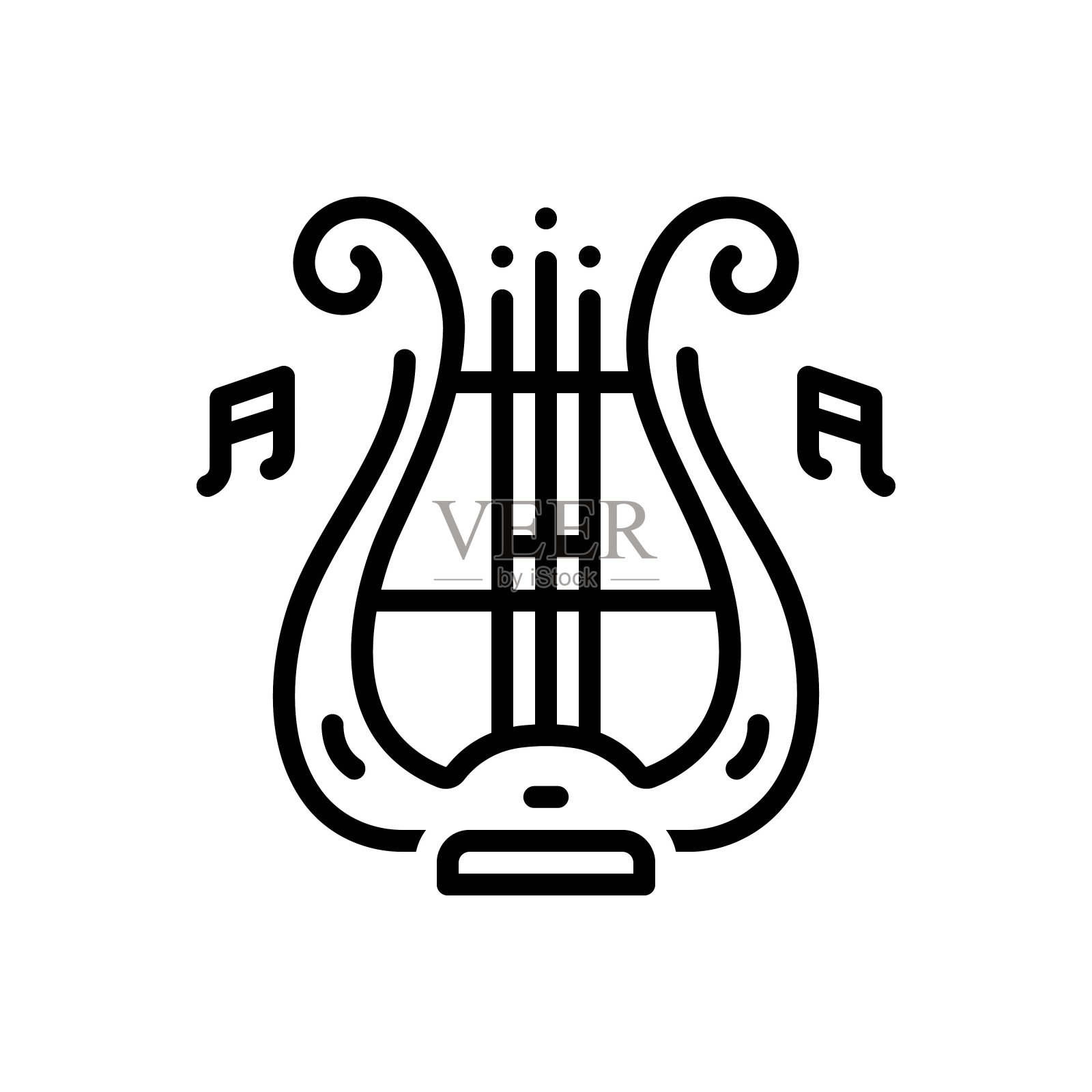 交响音乐插画图片素材