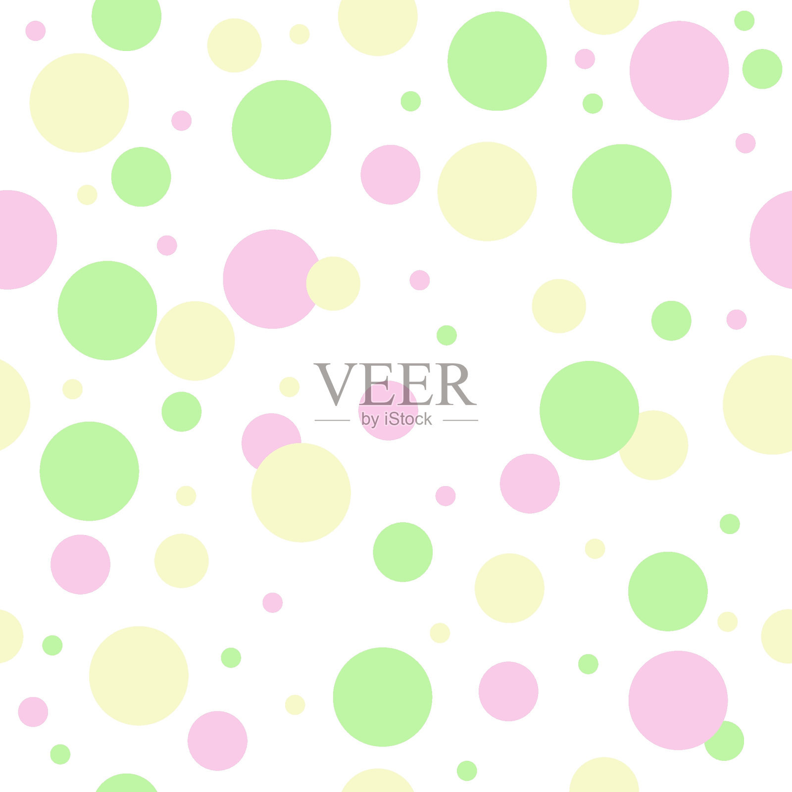 五颜六色的圆点。彩色圆点背景五彩纸屑派对。甜的颜色泡泡。插画图片素材