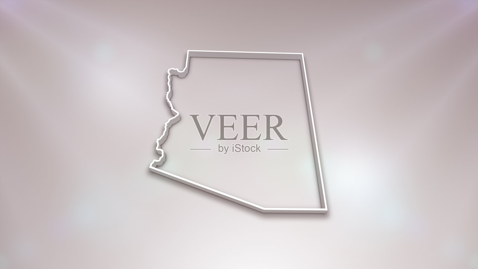 亚利桑那州3D地图照片摄影图片