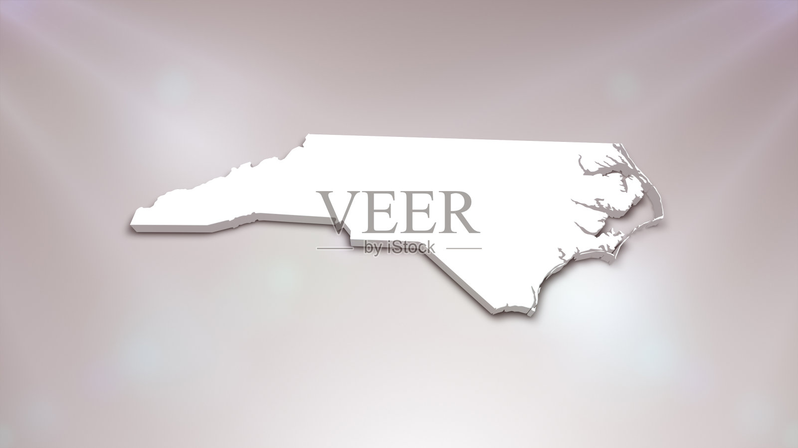 北卡罗来纳州三维地图照片摄影图片