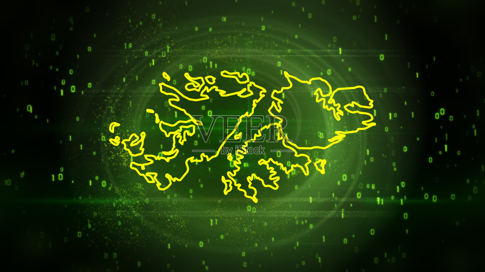 数字背景的福克兰群岛地图照片摄影图片