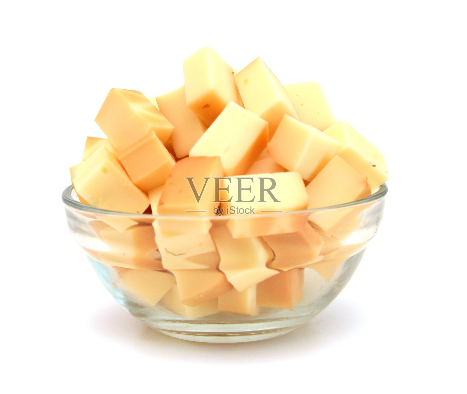 切达干酪块，隔离在白色上照片摄影图片