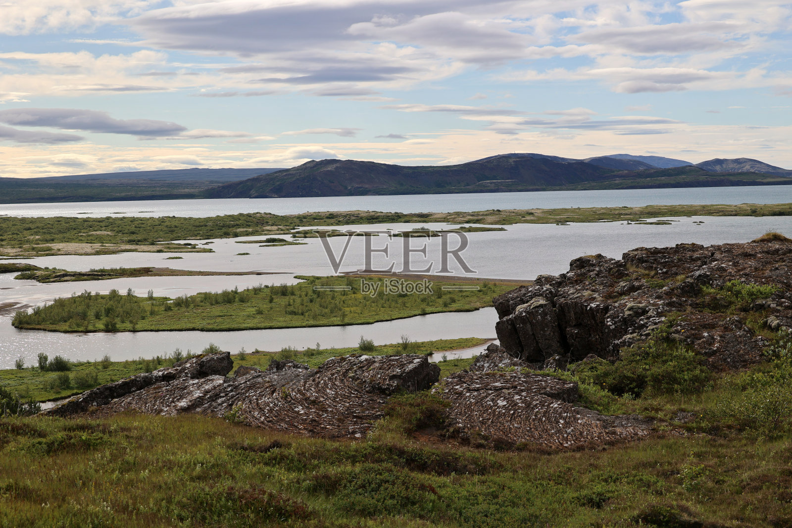 Thingvellir-Althing - Pingvellir- National Park的景观照片摄影图片