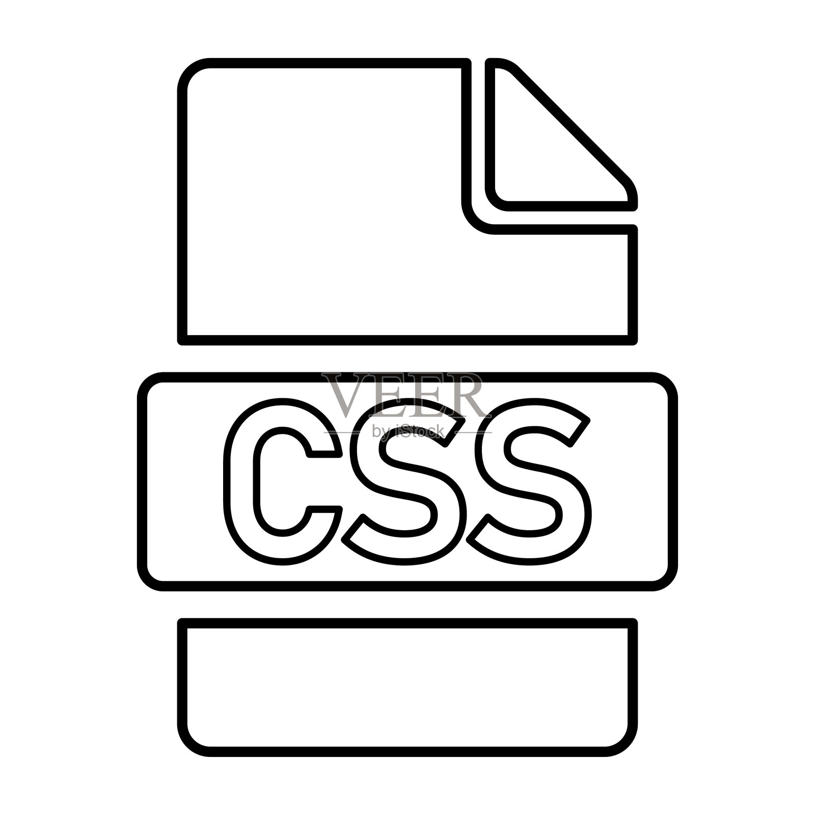 CSS文件格式图标插画图片素材